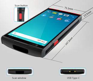 Analizzatore terminale tenuto in mano industriale irregolare di Bluetooth GPS PDA Android