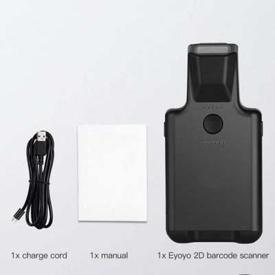 Lavoro del lettore di codici a barre di Bluetooth della clip della parte posteriore dell'analizzatore 1D del telefono con il telefono, lettore di codici a barre portatile